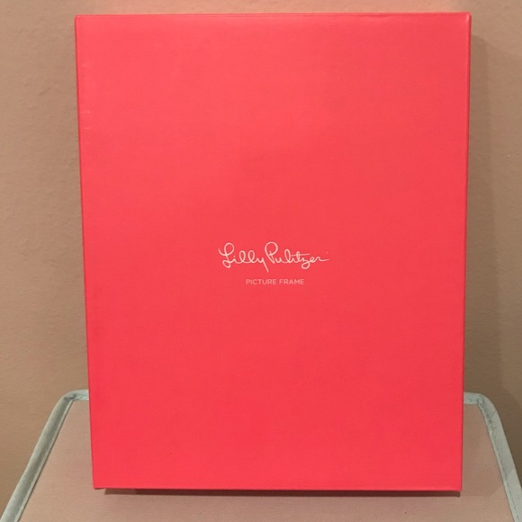 Lilly Pulitzer Picture Frame Gold Vine Life Tropical Palm Leaves Host Gift NWT - Picture 5 of 5